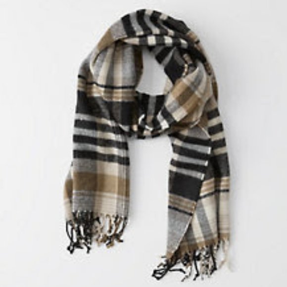Abercrombie & Fitch Plaid Scarf - Picture 1 of 3
